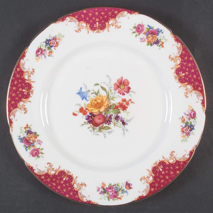 Rockingham Red (Bouquet Center) Dinner Plate by Paragon-1