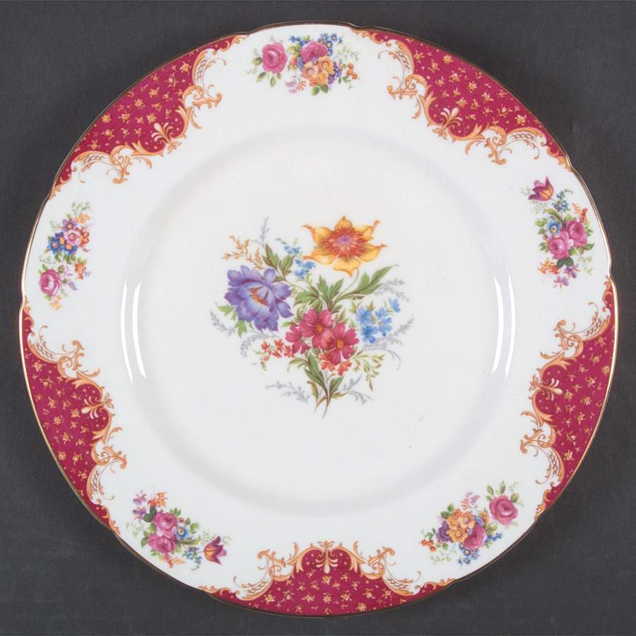 Rockingham Red (Bouquet Center) Dinner Plate by Paragon-1