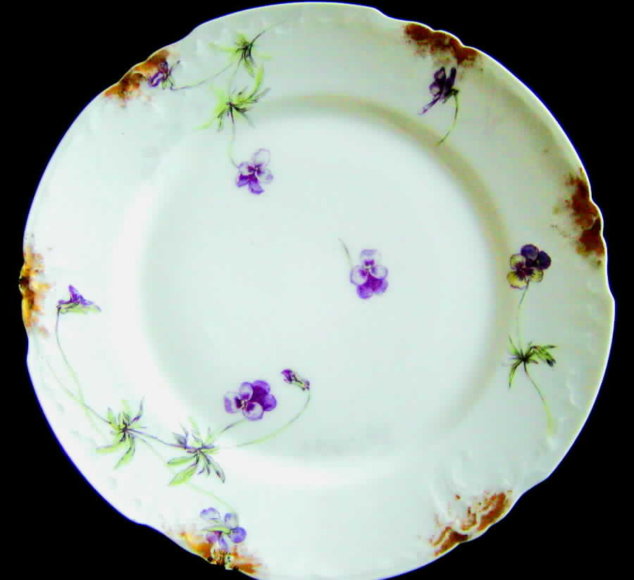 Poy424 Dessert/Pie Plate by Jean Pouyat-1