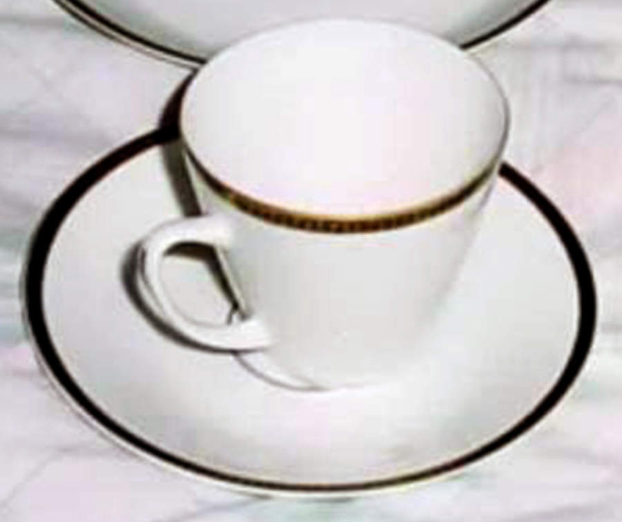 PRG42 Flat Cup & Saucer Set by Porsgrund-1