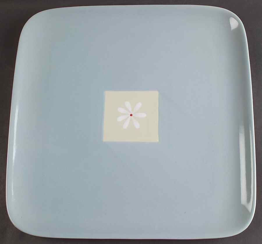 Dazee Sky 14" Square Platter by Pfaltzgraff-1