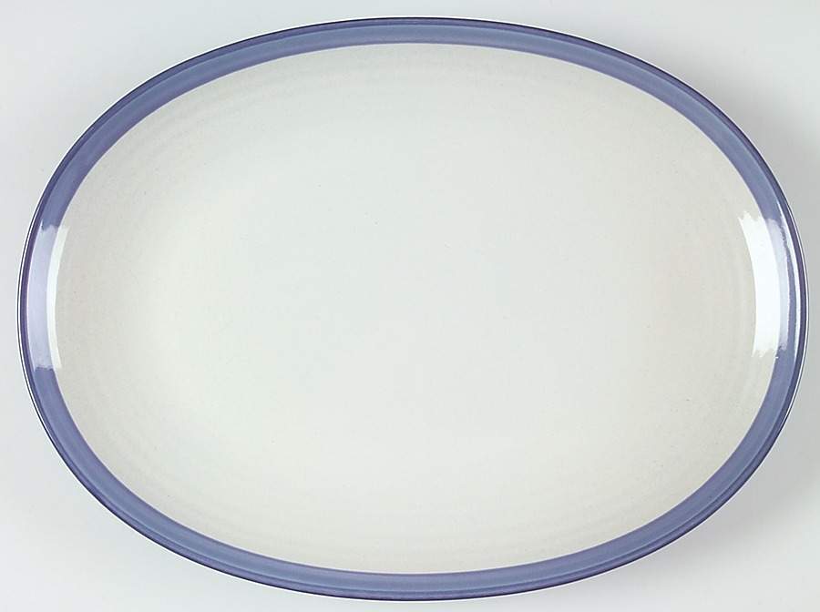 Denim 14" Oval Serving Platter by Pfaltzgraff-1