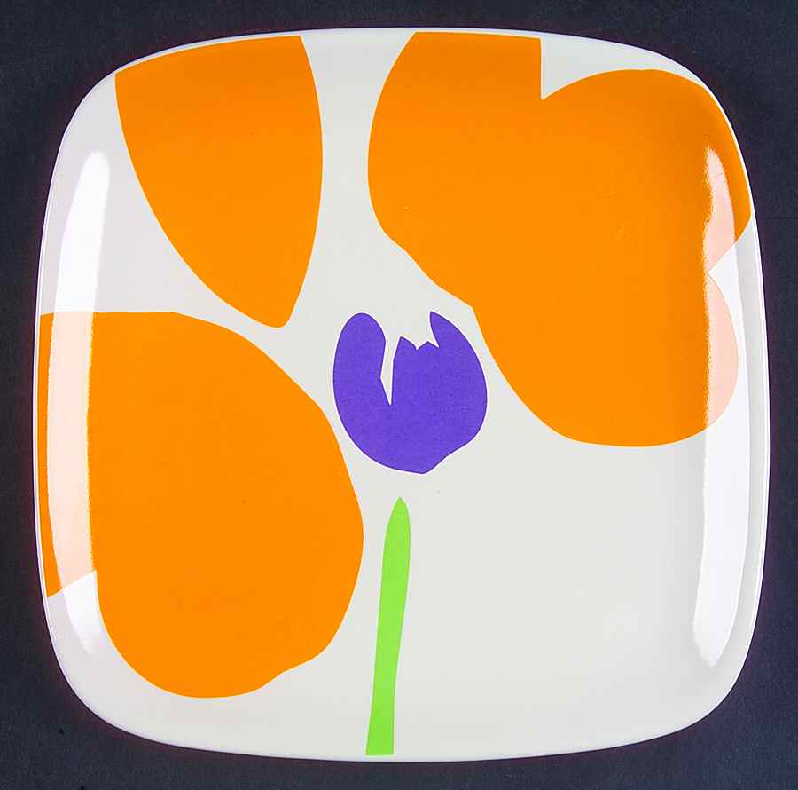 Flourish Square Salad Plate by Pfaltzgraff-1