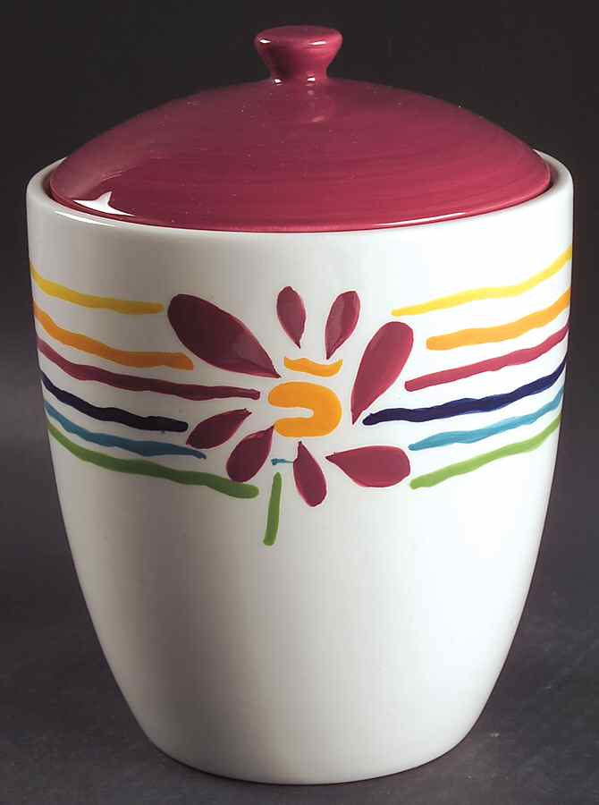 Flourish Medium Canister & Lid by Pfaltzgraff-1
