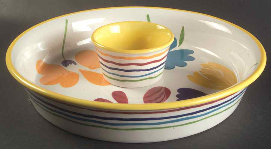 Flourish (2 Piece) Chip & Dip Set by Pfaltzgraff-1