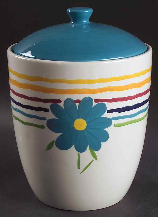 Flourish Large Canister & Lid by Pfaltzgraff-1