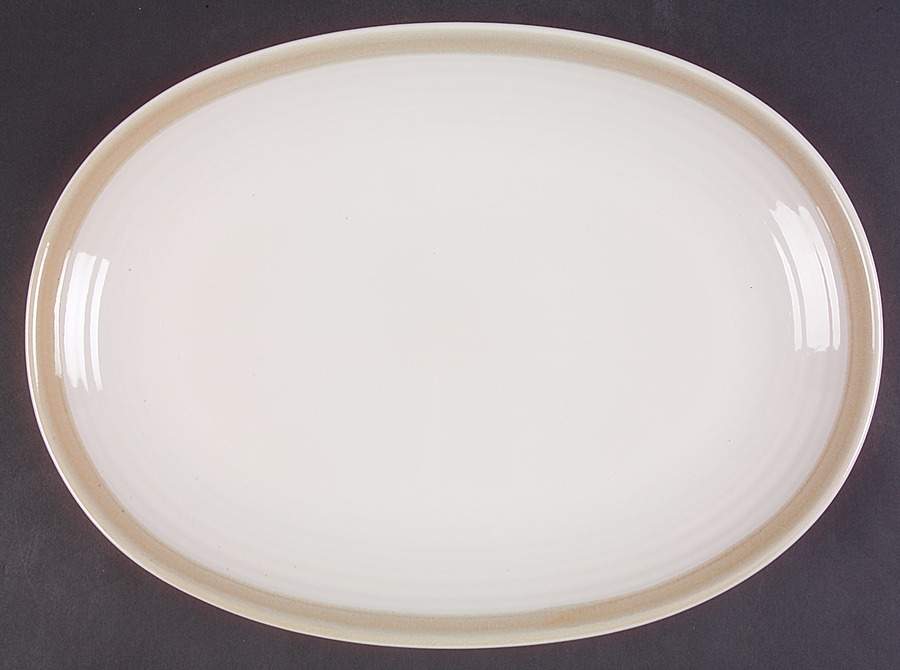 Caramel 14" Oval Serving Platter by Pfaltzgraff-1