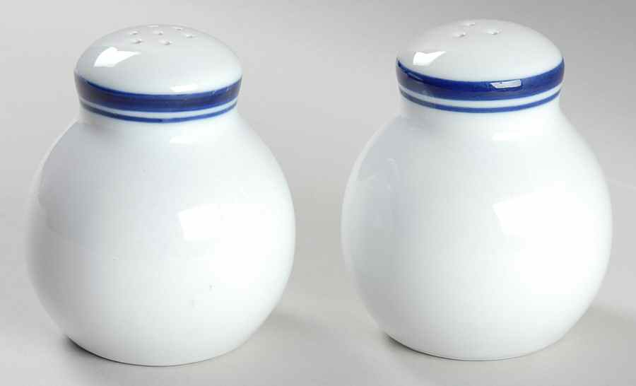 Club Blue Salt & Pepper Set by Pottery Barn China-1