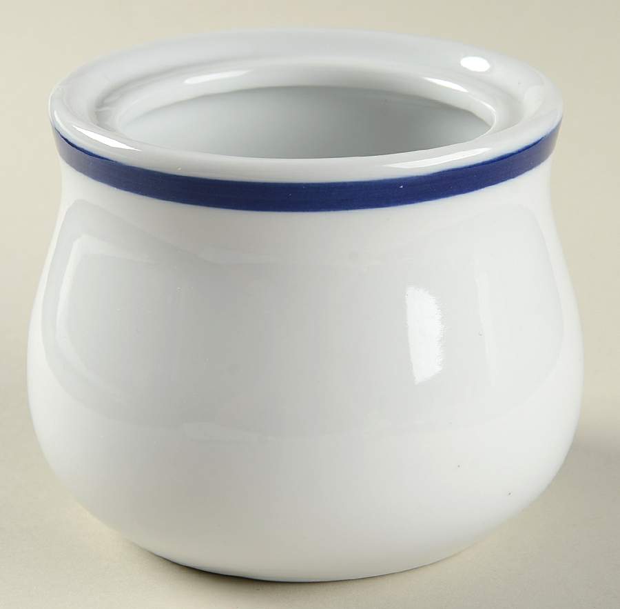 Club Blue Sugar Bowl No Lid by Pottery Barn China-1