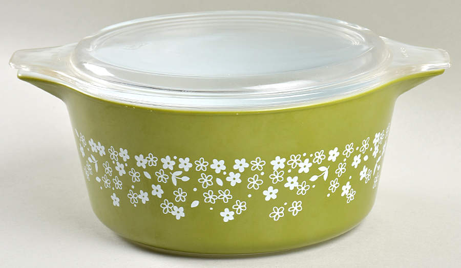 Crazy Daisy (Small Flowers) 1.5 Qt Round Covered Casserole by Pyrex-1