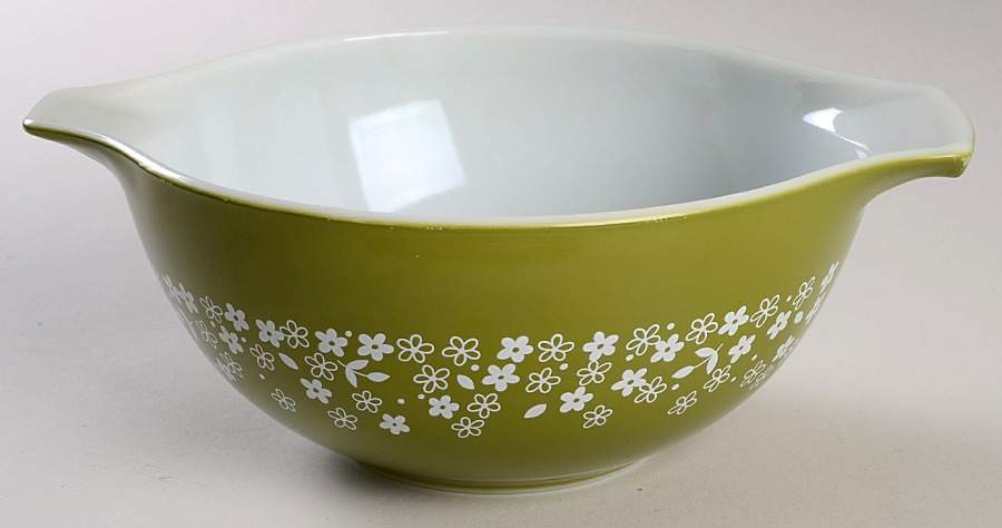 Crazy Daisy (Small Flowers) 9" Cinderella Mixing Bowl by Pyrex-1