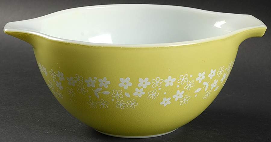 Crazy Daisy (Small Flowers) 7" Cinderella Mixing Bowl by Pyrex-1