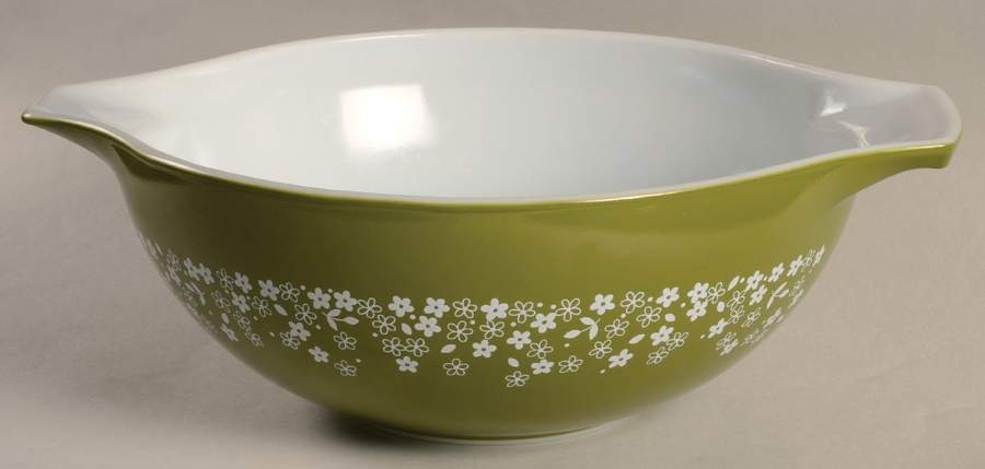 Crazy Daisy (Small Flowers) 13" Cinderella Mixing Bowl by Pyrex-1