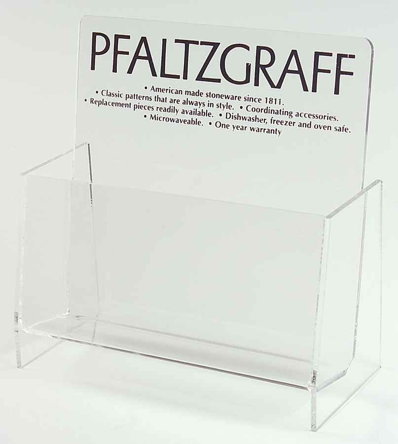 Advertising Signs Plastic Display Stand Advertising Sign by Pfaltzgraff-1