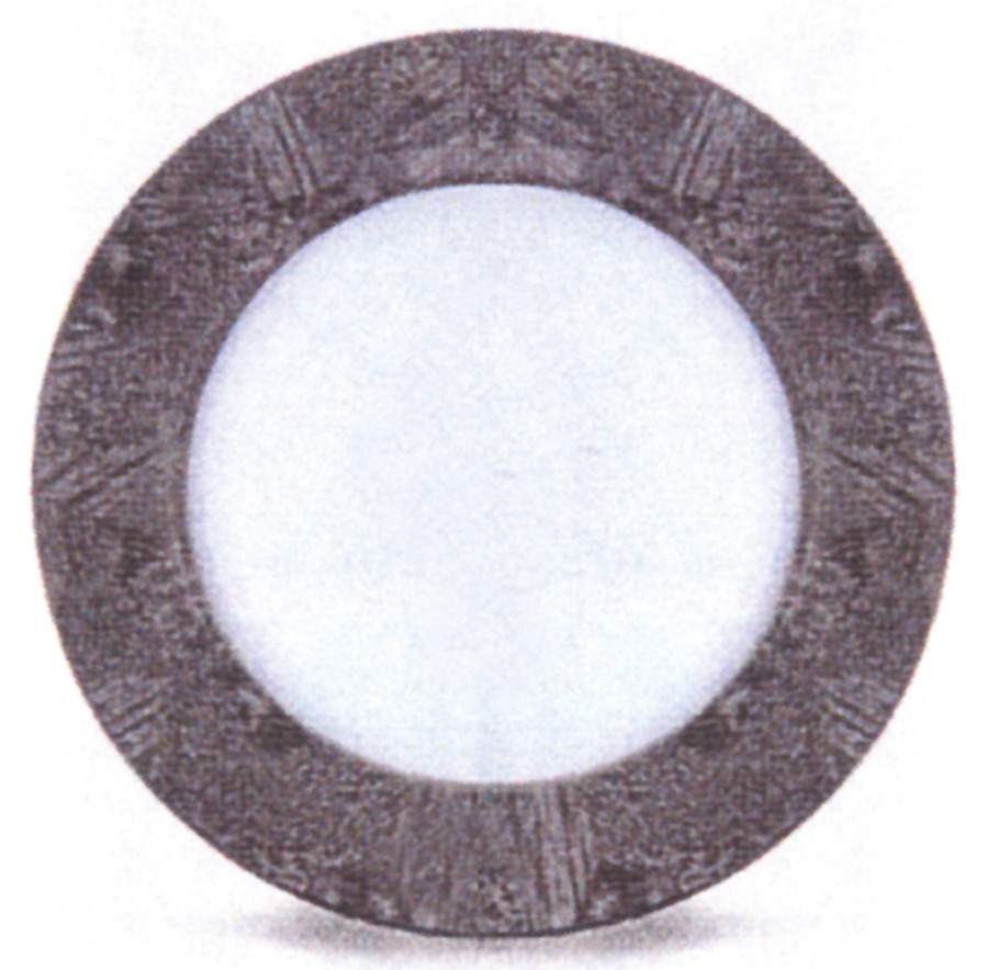 Service Plates Platinum Trim Service Plate (Charger) by Porcel-1