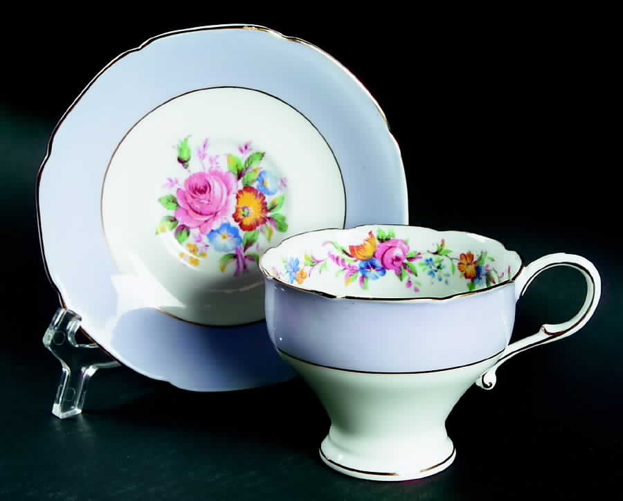 G6764-3 Footed Cup & Saucer Set by Paragon-1