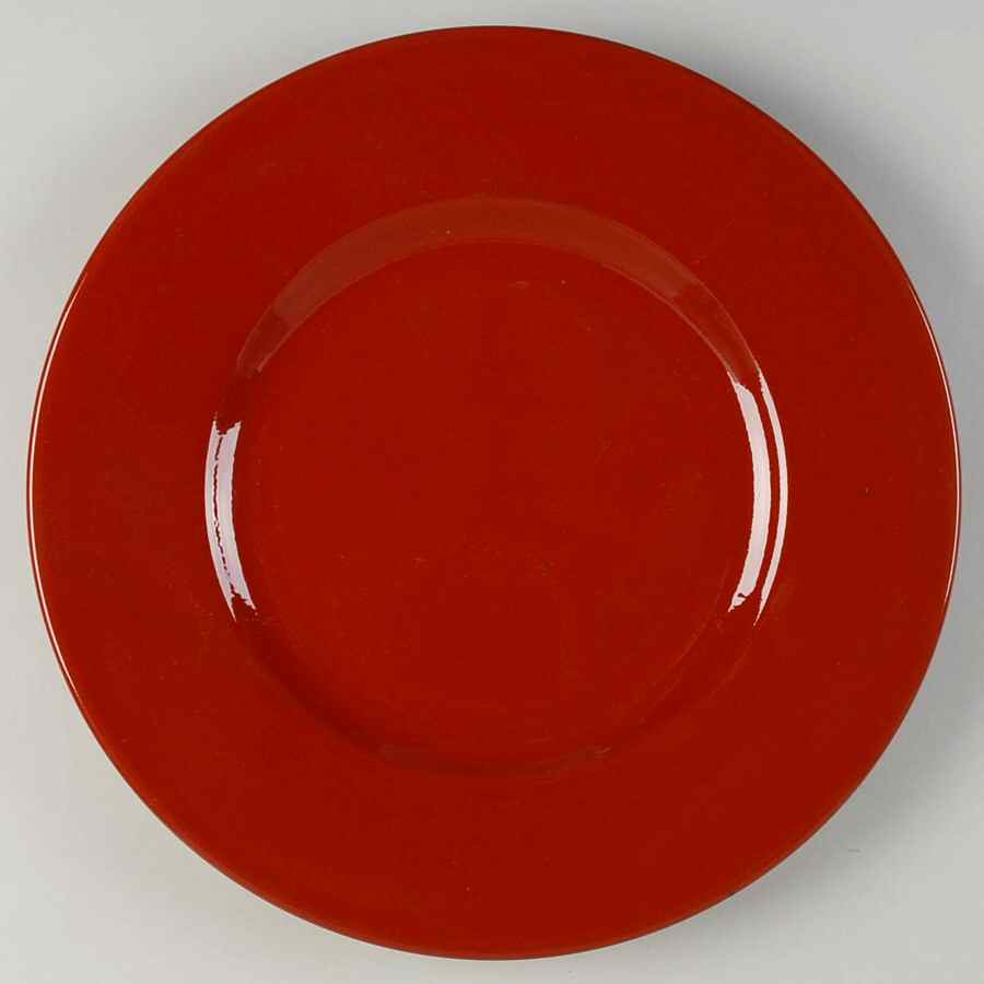 Red Service Plate (Charger) by Pier 1-1