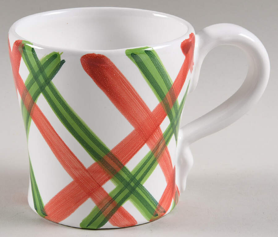 Tartan Twist Plaid Mug by Presenttense-1
