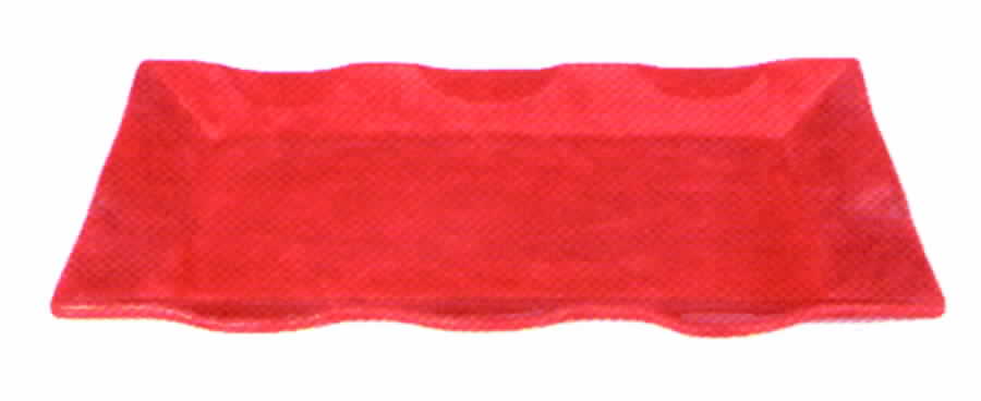 Tartan Twist Red 18" Rectangular Serving Platter by Presenttense-1