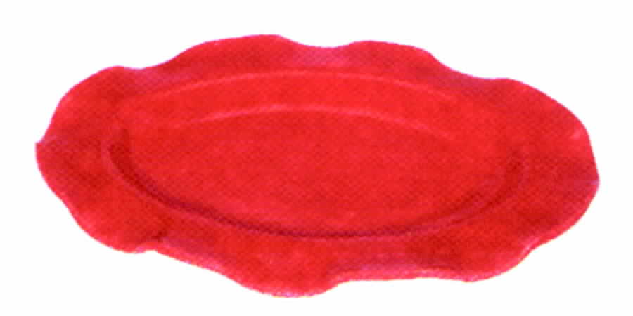 Tartan Twist Red 17" Oval Serving Platter by Presenttense-1