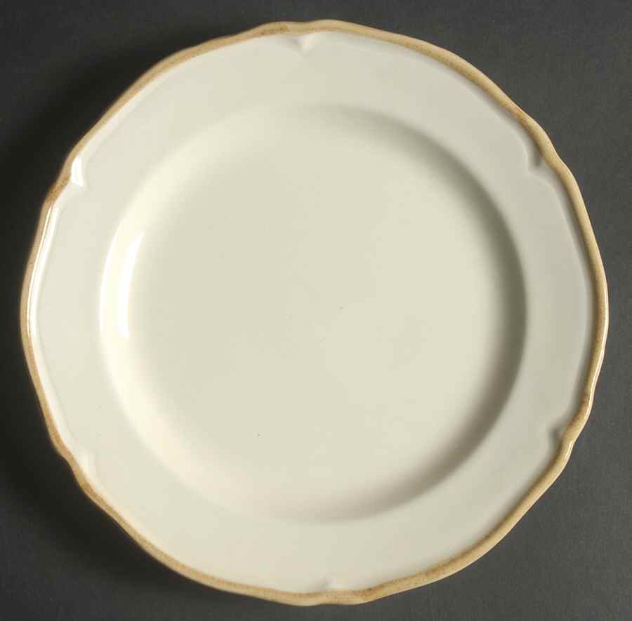 Villa Antica Almond (White) Salad Plate by Presenttense-1