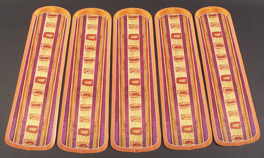 Sedona Package of 5 Fan Blade Appliques by Pfaltzgraff-1