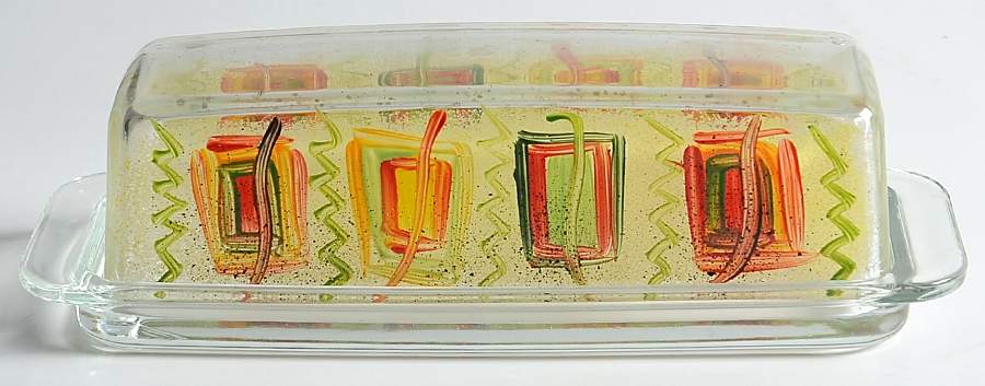 Sedona Glassware 1/4 Lb Butter by Pfaltzgraff-1