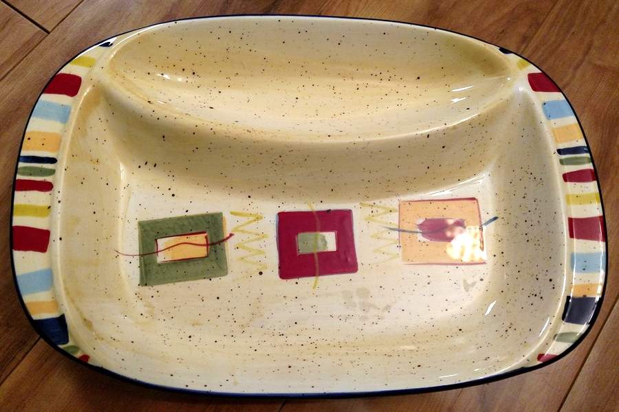 Sedona Divided Barbeque Plate by Pfaltzgraff-1