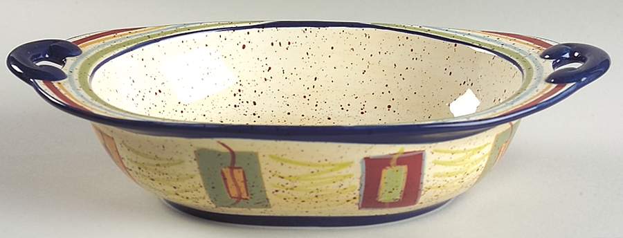 Sedona 13" Nesting Handled Oval Serving Bowl by Pfaltzgraff-1
