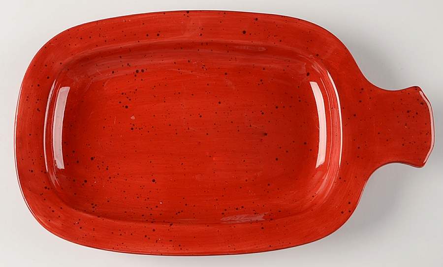 Sedona Solid Red Party Plate by Pfaltzgraff-1
