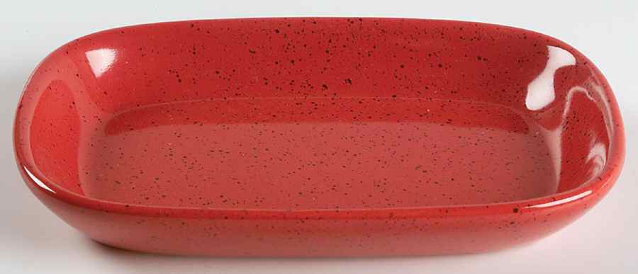 Sedona Solid Red Hors d'Oeuvre Tray by Pfaltzgraff-1