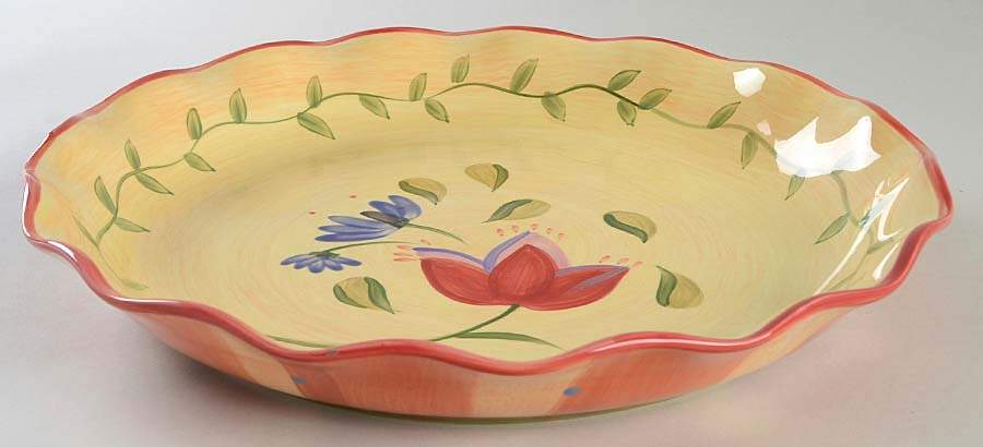 Napoli (Stoneware) Chip Bowl/Plate for Chip & Dip Set by Pfaltzgraff-1