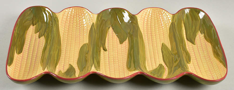 Napoli (Stoneware) Boiled Corn Tray by Pfaltzgraff-1