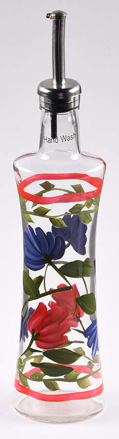 Napoli (Stoneware) Glass Oil with Drizzle Spout by Pfaltzgraff-1
