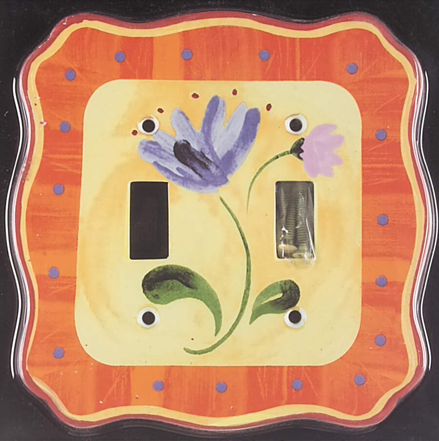 Napoli (Stoneware) Double Light Switch Cover by Pfaltzgraff-1
