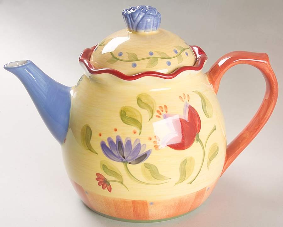 Napoli (Stoneware) Teapot & Lid by Pfaltzgraff-1