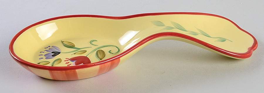 Napoli (Stoneware) Spoon Rest/Holder (Holds 1 Spoon) by Pfaltzgraff-1