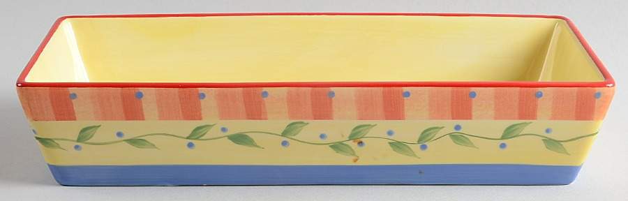 Napoli (Stoneware) 11" Rectangular Vegetable Bowl by Pfaltzgraff-1