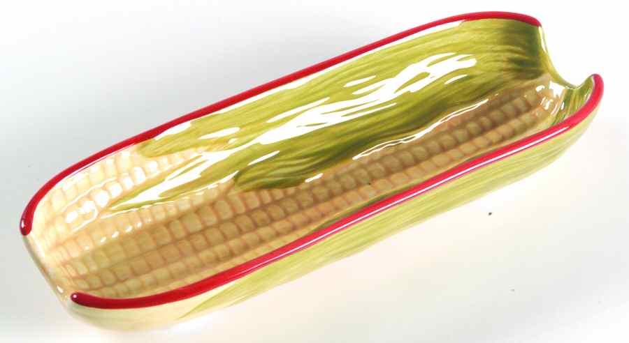 Napoli (Stoneware) Boiled Corn Holder by Pfaltzgraff-1