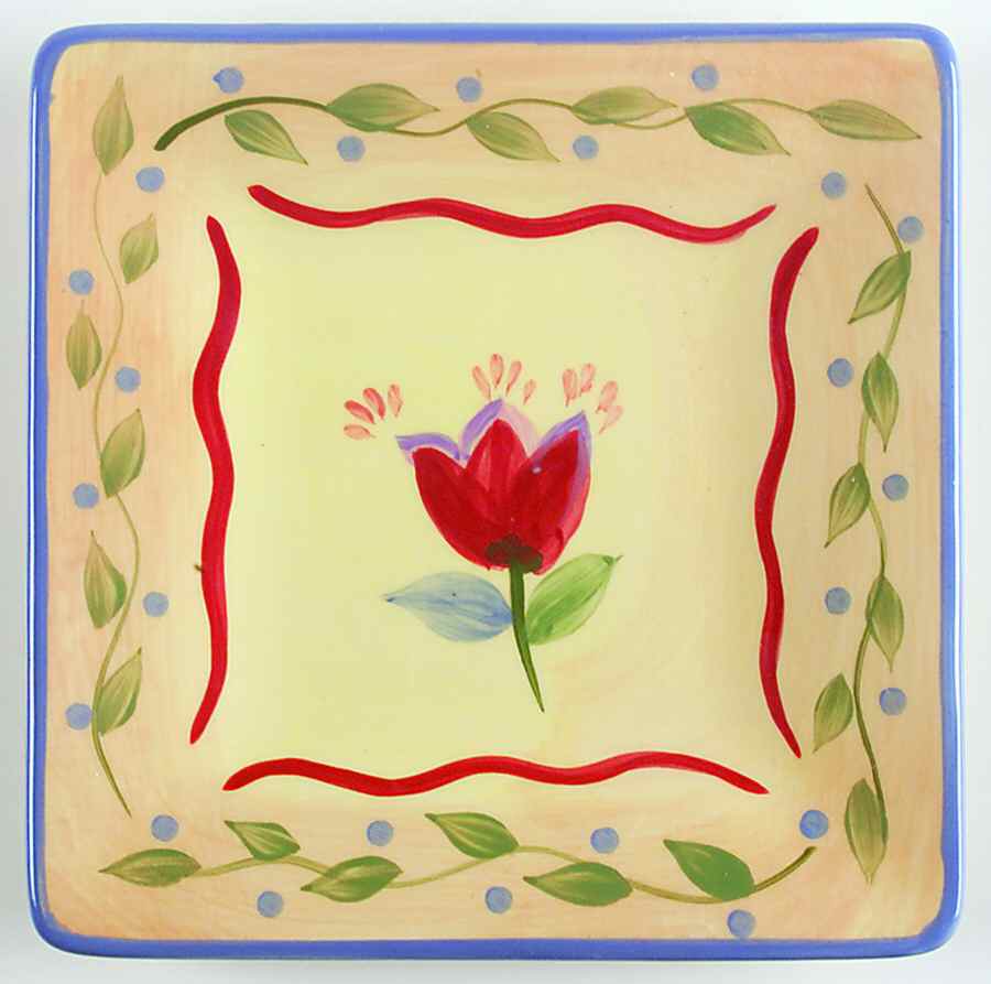 Napoli (Stoneware) Finger Food Plate by Pfaltzgraff-1