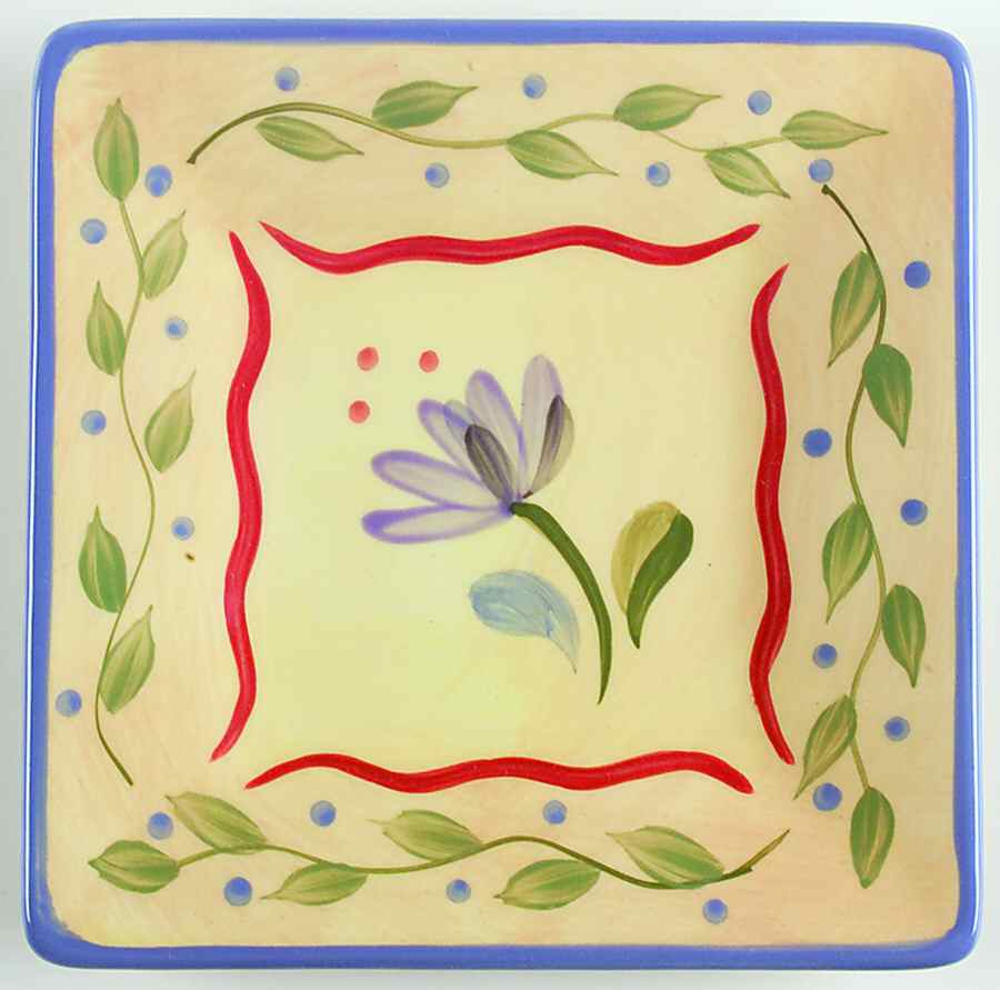 Napoli (Stoneware) Finger Food Plate by Pfaltzgraff-1