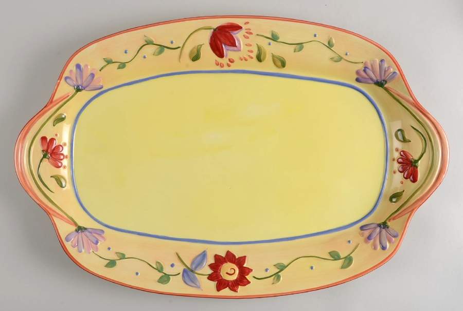 Napoli (Stoneware) 22" Oval Serving Platter by Pfaltzgraff-1