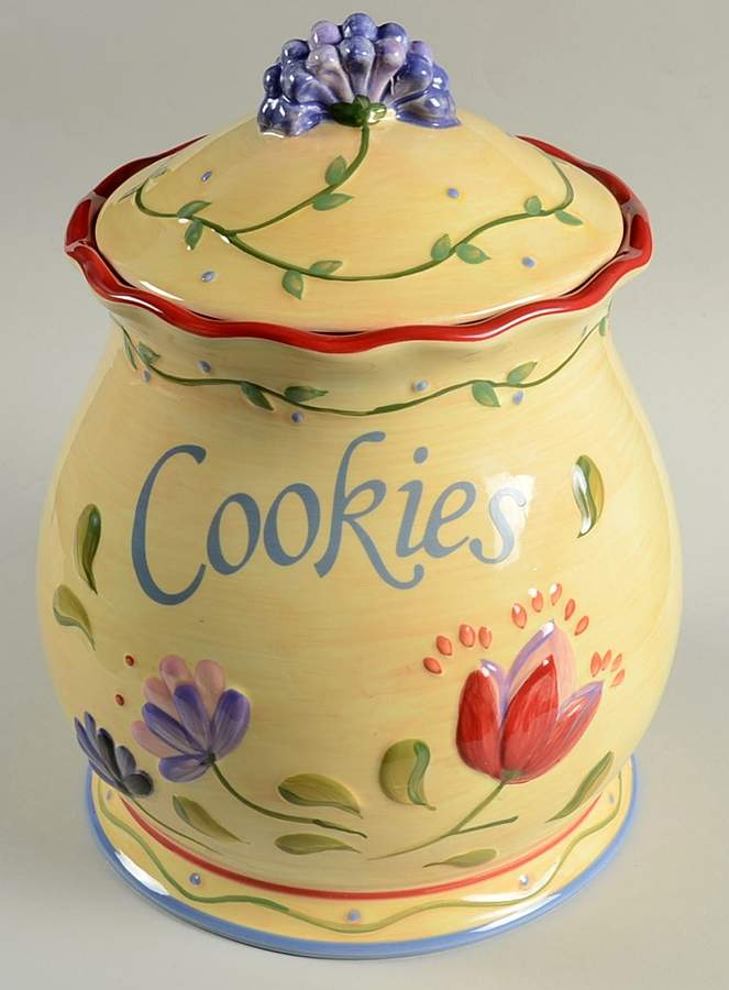 Napoli (Stoneware) Cookie Jar & Lid by Pfaltzgraff-1