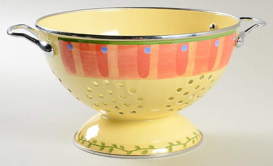 Napoli (Stoneware) 3 Quart Metal Colander by Pfaltzgraff-1