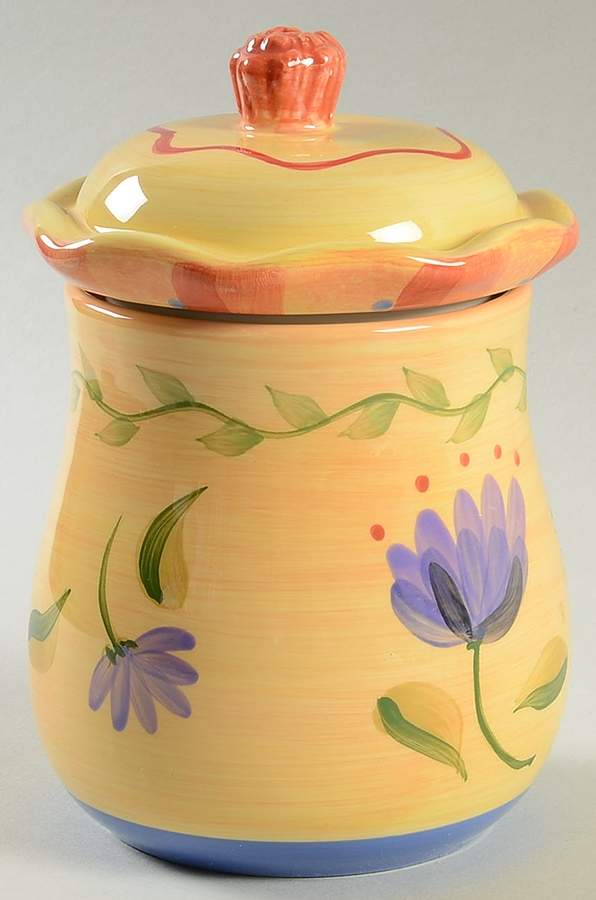 Napoli (Stoneware) 4" Canister & Lid by Pfaltzgraff-1