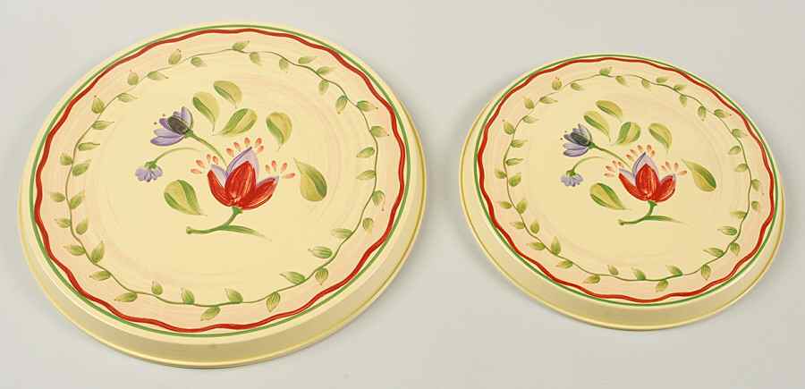 Napoli (Stoneware) Stove Cover Set-Steel 2 8" & 2 10" Round Covers by Pfaltzgraff-1