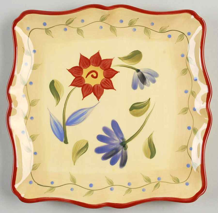 Napoli (Stoneware) Square Salad Plate by Pfaltzgraff-1