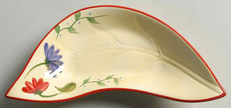 Napoli (Stoneware) 9" Leaf Dish by Pfaltzgraff-1