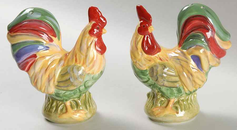 Napoli (Stoneware) Figural Salt & Pepper Set by Pfaltzgraff-1