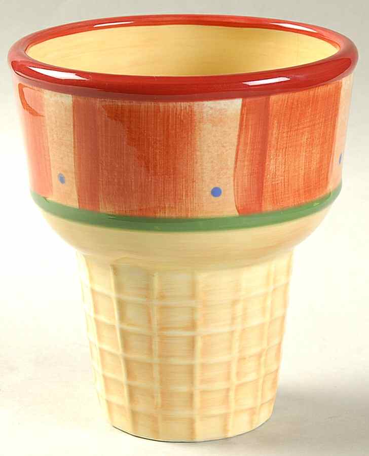 Napoli (Stoneware) Dish-Ice Cream Cone Shaped by Pfaltzgraff-1